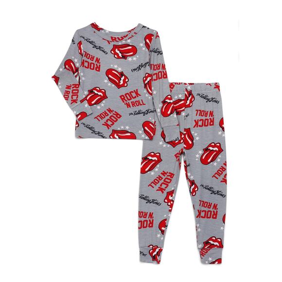 The Rolling Stones Toddler 5T Unisex Long Sleeve Top Pants 2-Piece Pajama Set - Picture 1 of 3